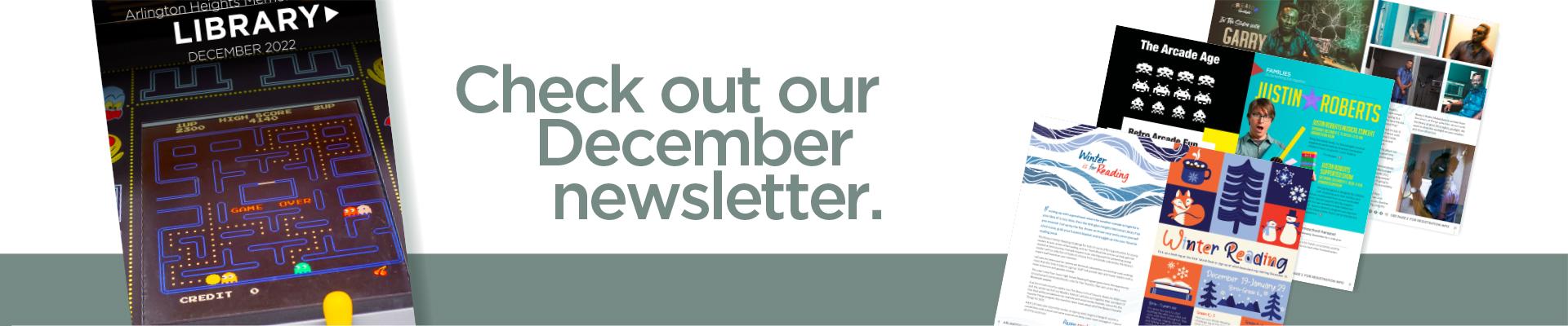 Check out our December newsletter