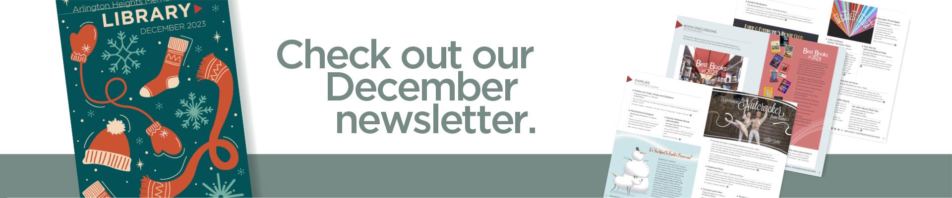 Check out our December newsletter