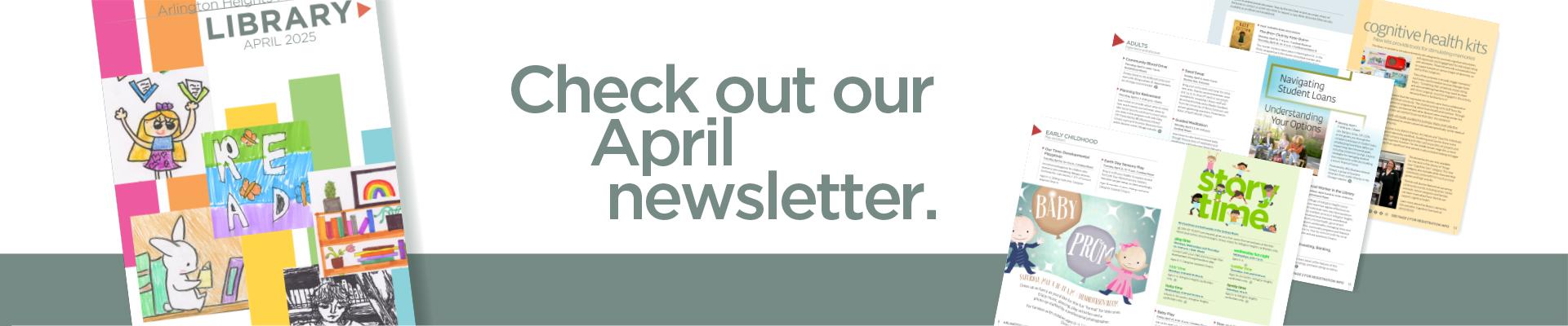 April newsletter graphic