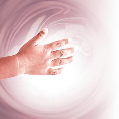 Graphic of child's hand