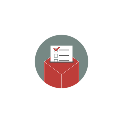 Graphic of ballot box