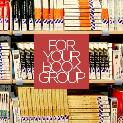 books on shelf w text for your book group