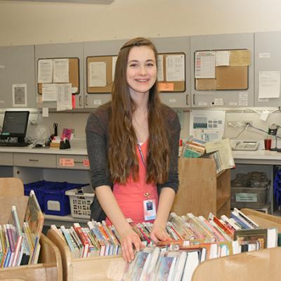 photo of young woman volunteer