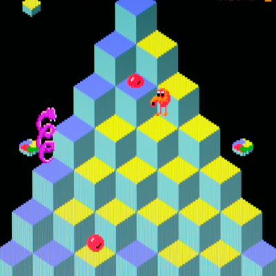 Qbert game screen