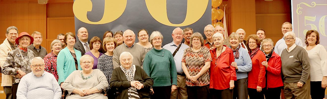 Photo of Friends at their 50th year anniversary party